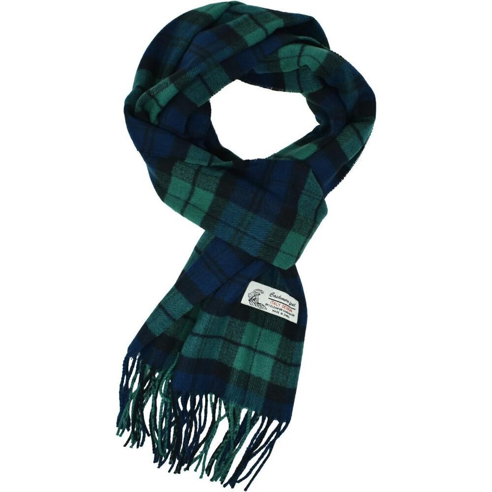 Scottish Stewart Tartan Plaid Winter Scarf Cashmere Feel Unisex Accessory